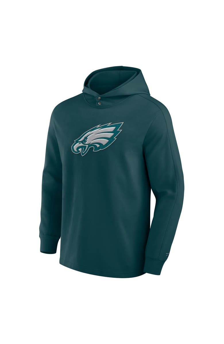 FANATICS Men's Fanatics Midnight Green Philadelphia Eagles Elements Blaze Tri-Blend Long Sleeve Hoodie T-Shirt, Alternate, color, Green