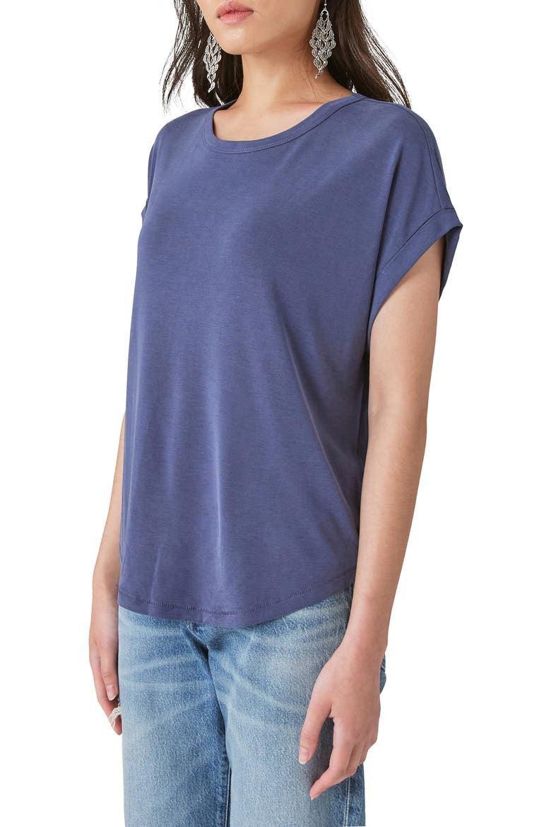 Sandwash Dolman T-Shirt, Alternate, color, NAVY