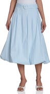 Bagatelle Belted Bubble Hem A-Line Skirt
