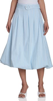 Bagatelle Belted Bubble Hem A-Line Skirt