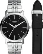 Fossil Luther Three-Hand Interchangeable Strap Gift Set