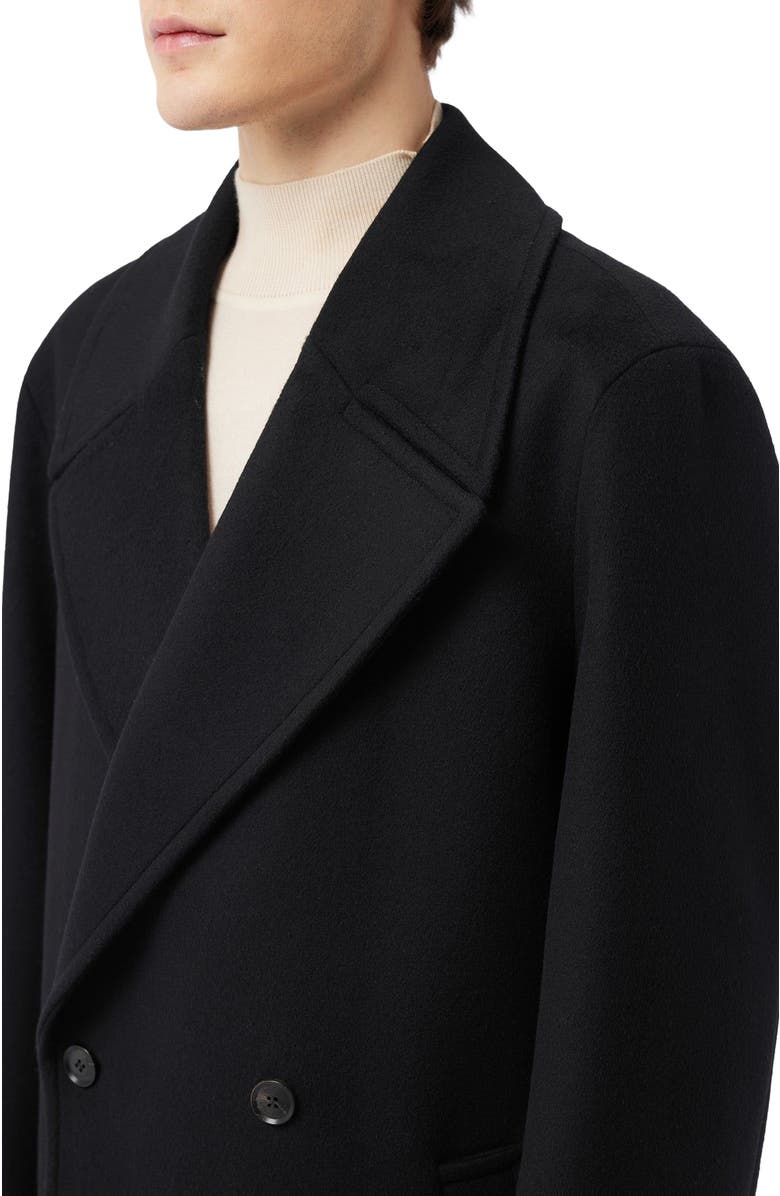 GOBI Mongolian Cashmere Double-Breasted Cashmere Coat for Men, Alternate, color, Black