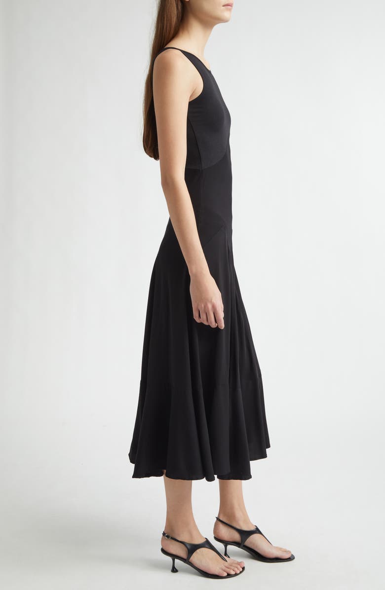 EMILY DAWN LONG Dammit Janet Bias Cut Jersey Dress, Alternate, color, Black