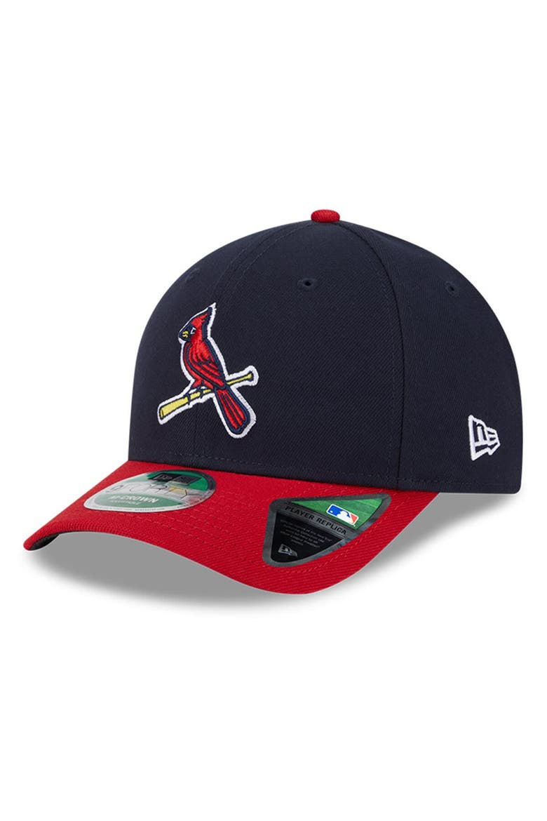 Men's New Era  Navy/Red St. Louis Cardinals Player Replica 9FORTY Adjustable Hat, Main, color, Navy