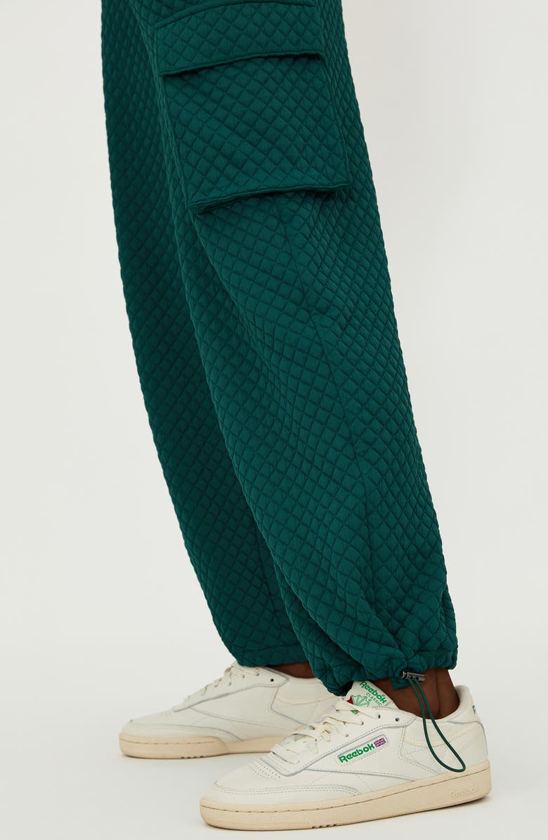 Beach Riot Starla Quilted Sweatpants, Alternate, color, Pine Quilt