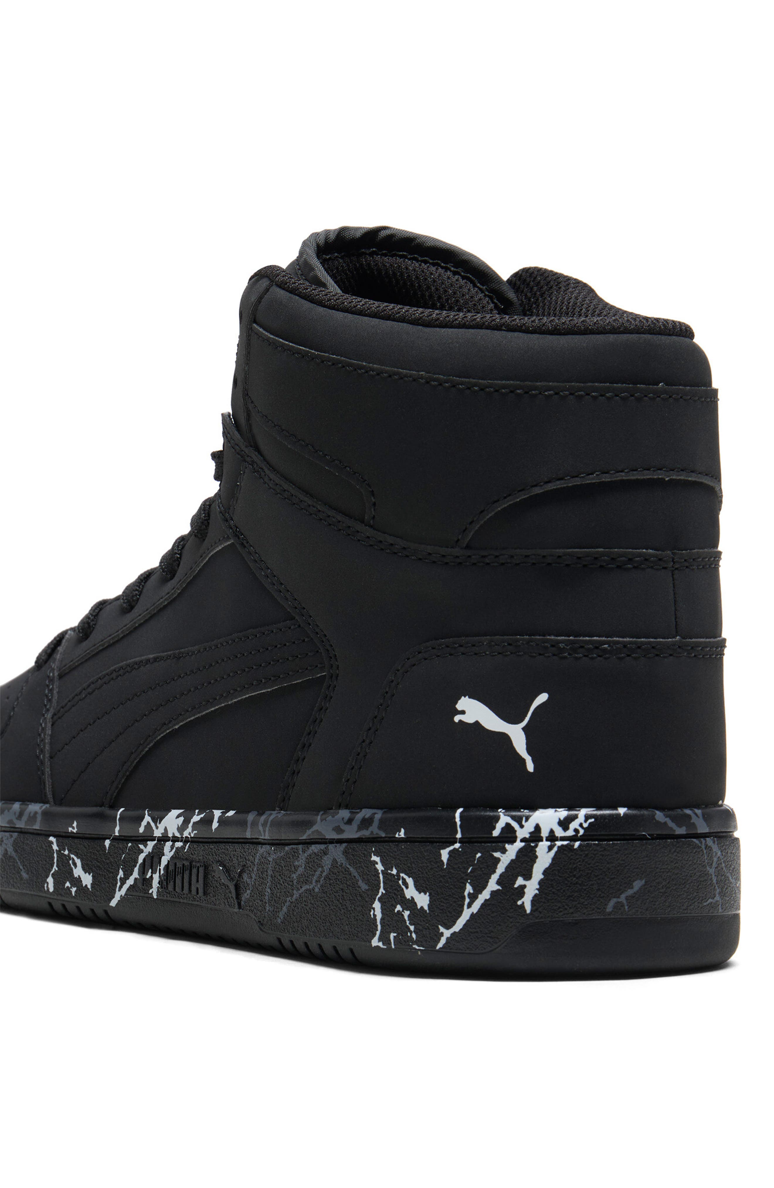 PUMA Rebound LayUp Mountain Park High Top Sneaker, Alternate, color, Puma Black-Puma Black- White