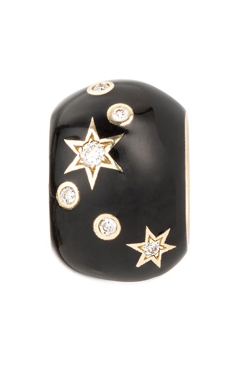 Shop Adina Reyter Zodiac Ceramic & Diamond Bead Charm In Yellow Gold - Libra