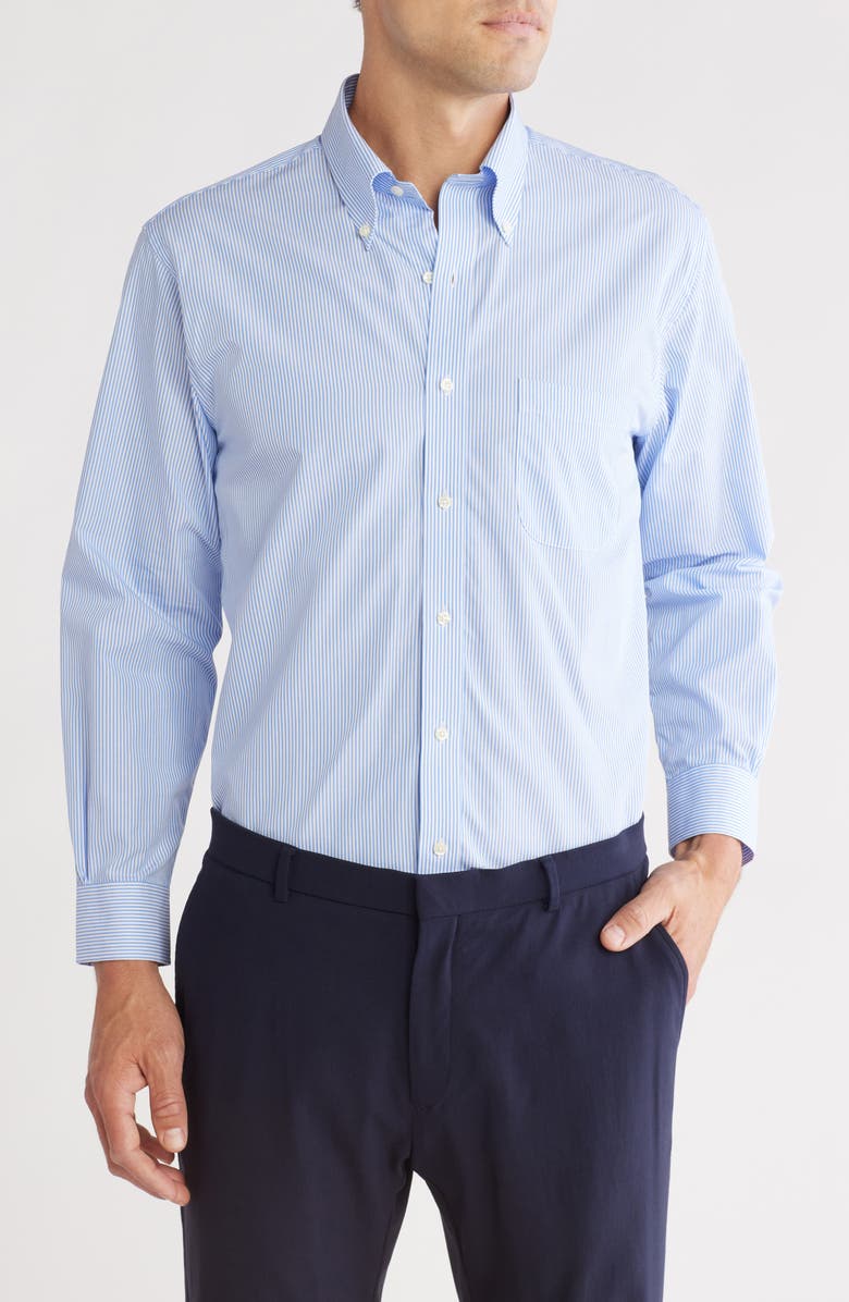 Brooks Brothers Regular Fit Stripe Button-Down Dress Shirt, Main, color,