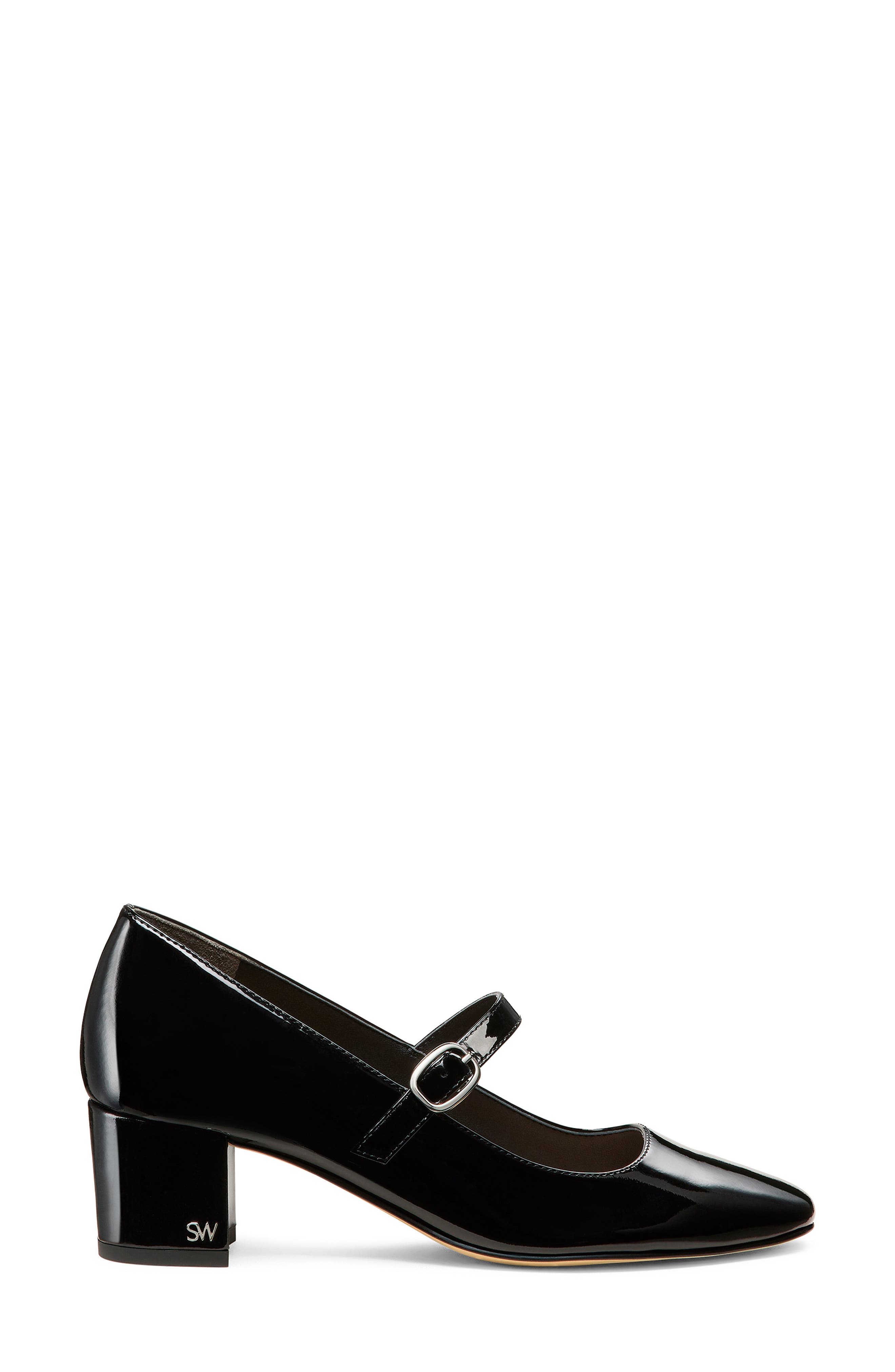Stuart Weitzman Louise 50 Mary Jane Pump, Alternate, color, Black