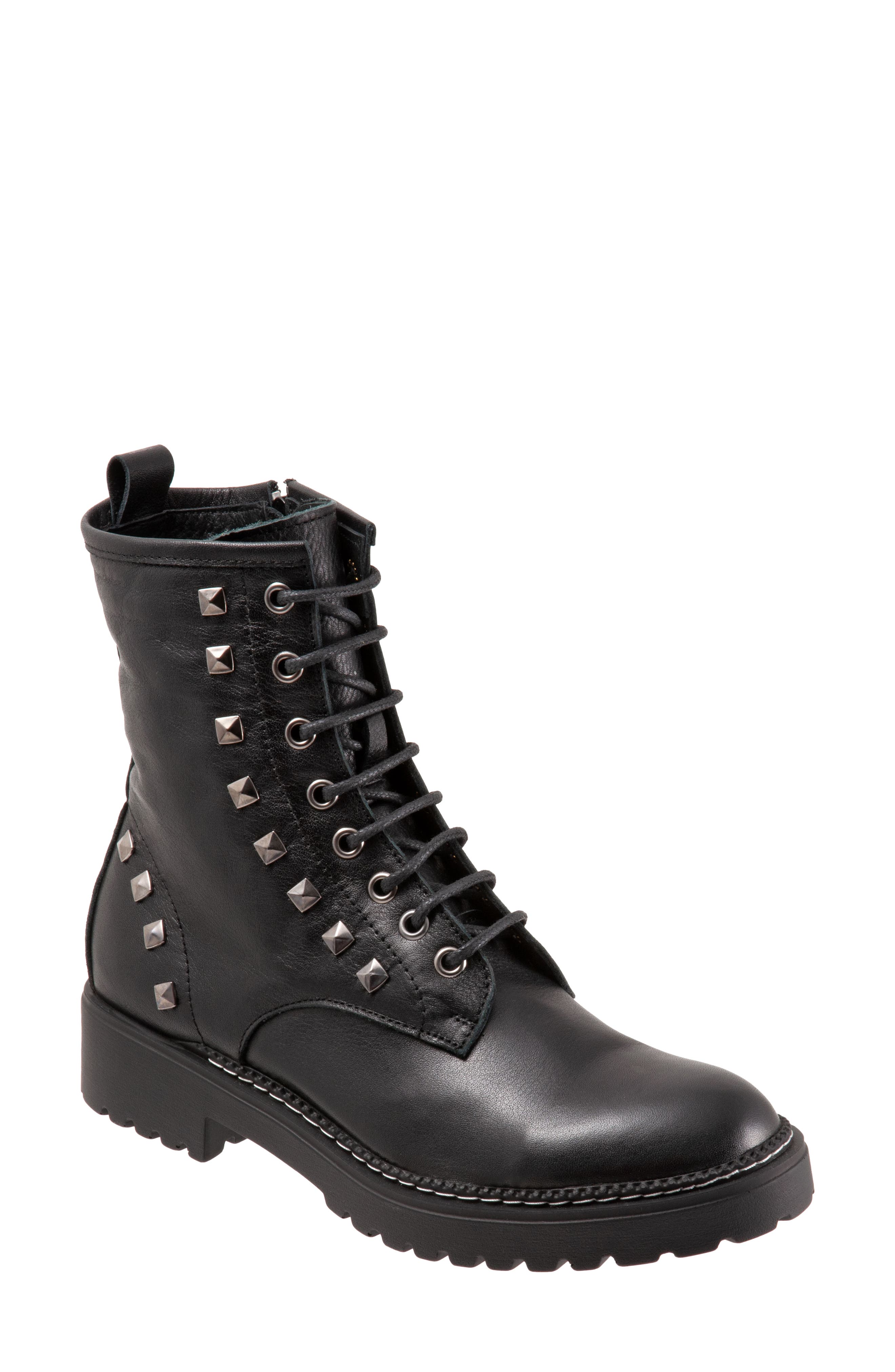 Bueno Studded Combat Boot, Main, color, 