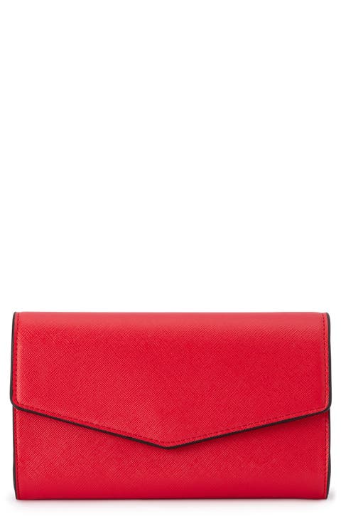 Nic Faux Leather Clutch