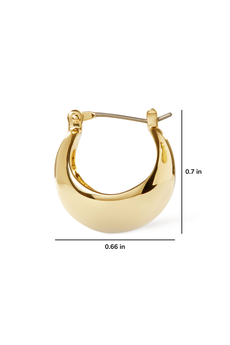 Hoop Earrings - Abby, Alternate, color, Gold