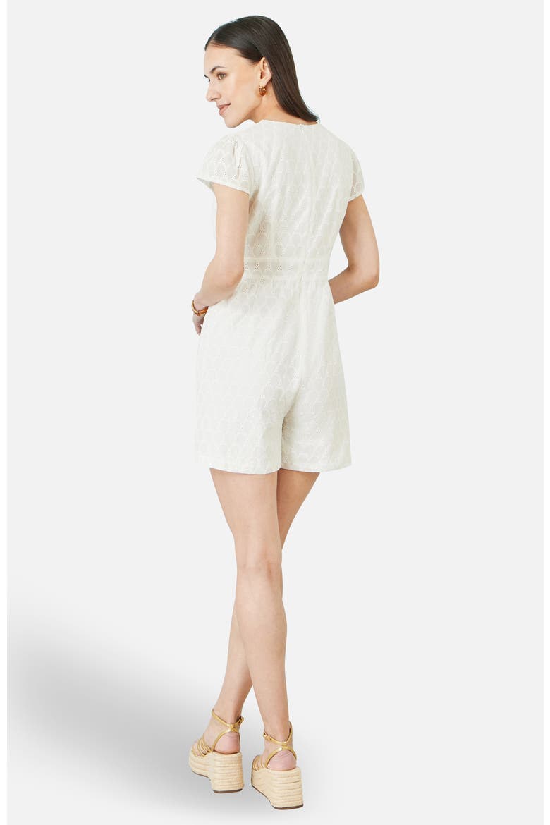 Cotton Broderie Anglaise Playsuit, Alternate, color, White