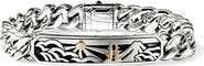 John Hardy Legends ID Bracelet, 14K Gold, Sterling Silver, 11mm