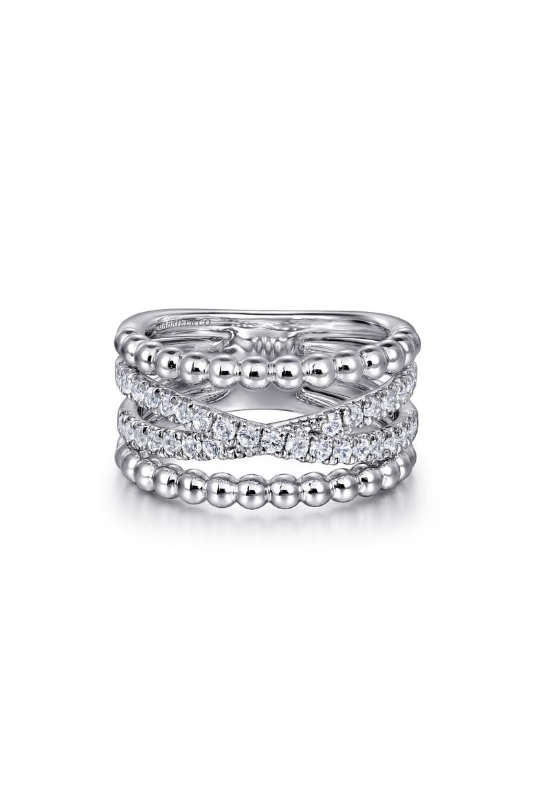 Bujukan Sterling Silver White Sapphire Ring, Alternate, color, STERLING SILVER