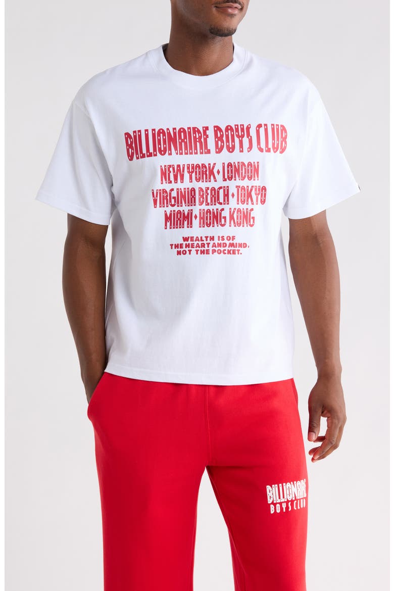BB Club Boxy Fit Cotton Graphic T-Shirt, Main, color, WHITE