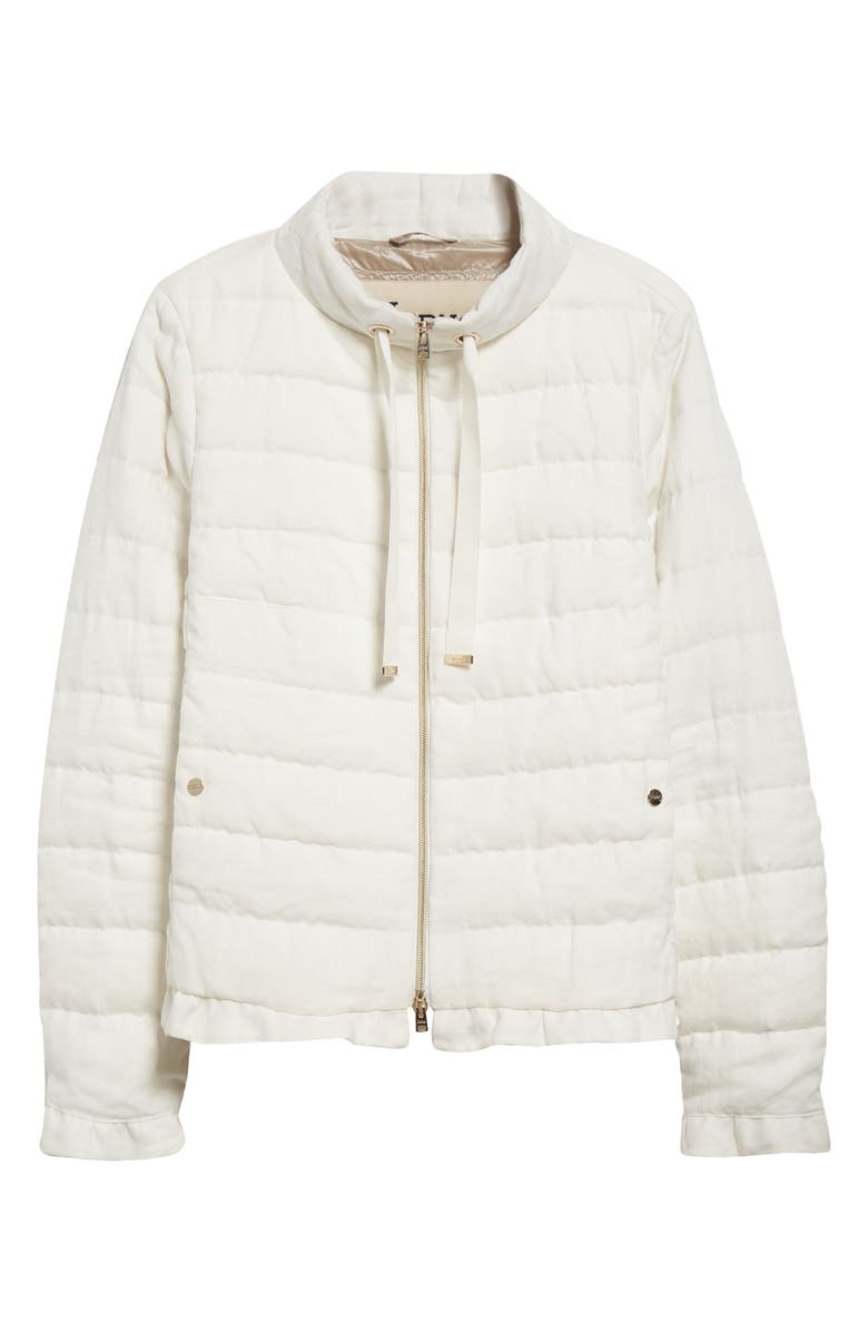 Herno Quilted A-Line Down Jacket, Alternate, color, White