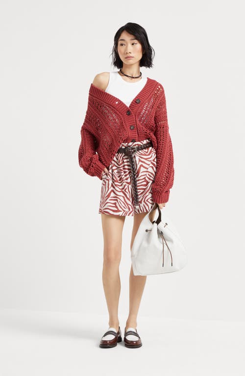 Shop Brunello Cucinelli Track Shorts In Red