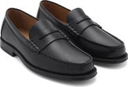 MANGO Leather Penny Loafer