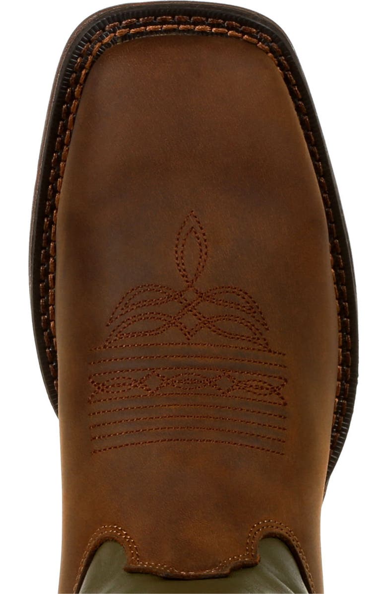 DURANGO Coffee & Cactus Pullon Western Boot, Alternate, color, Coffee Cactus