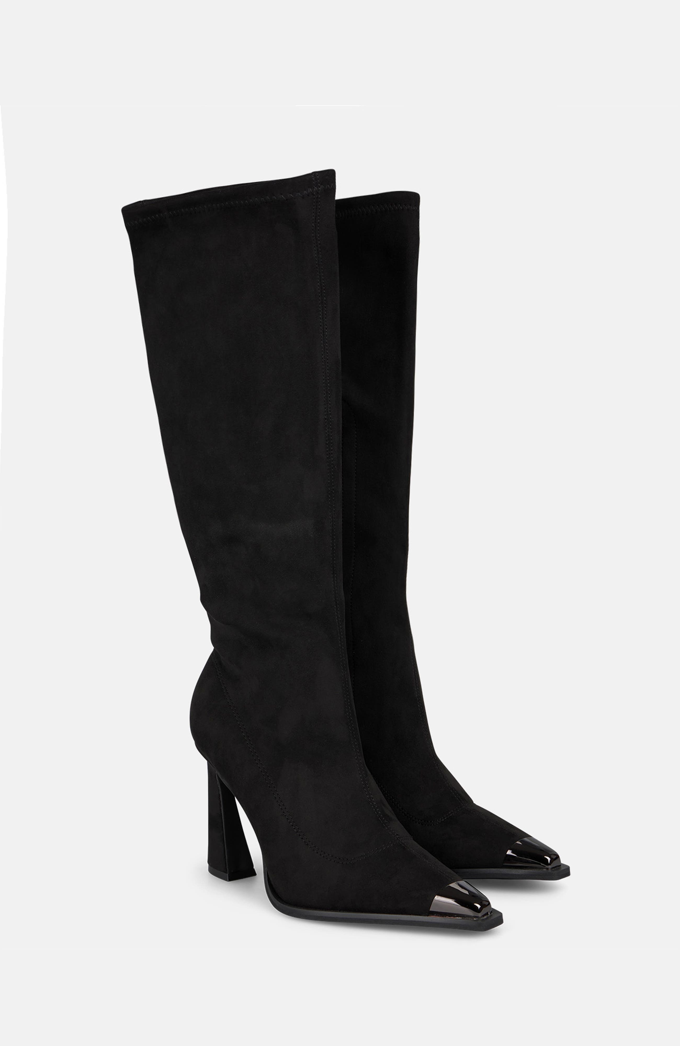 Funnel Heel Boot, Main, color, Black