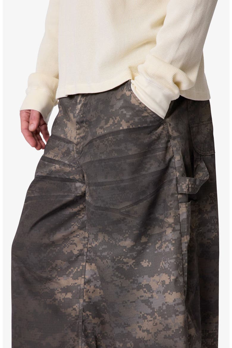 Extra Long Overdyed Digi Camo Cargo Shorts, Alternate, color, DIGI CAMO