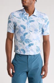 TravisMathew Featherweight Island Print Golf Polo