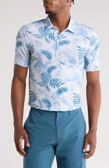 TravisMathew Featherweight Island Print Golf Polo
