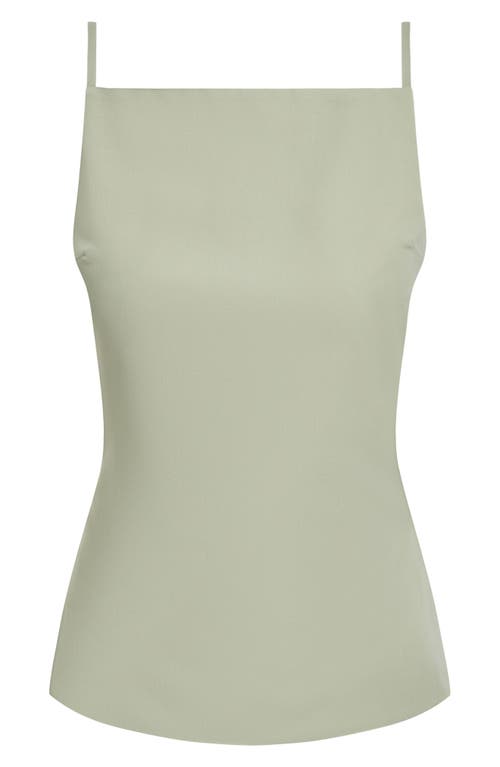 Lioness Horizon Open Tie Back Top In Matcha