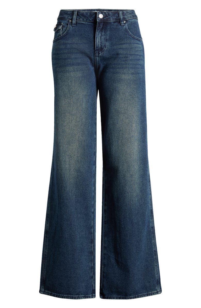 PacSun Brixley Baggy Bootcut Jeans, Alternate, color, Med Wash