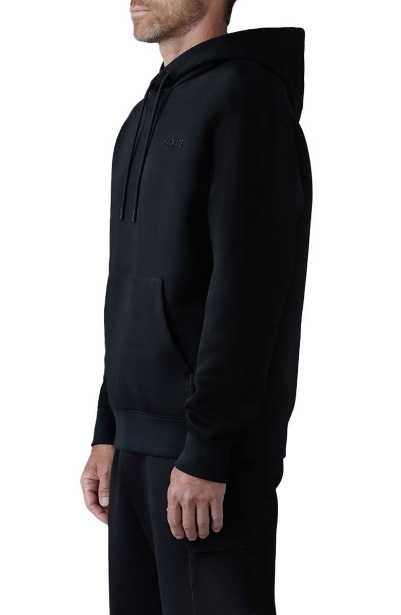 Mackage Krystian Double Face Jersey Hoodie, Alternate, color, Black