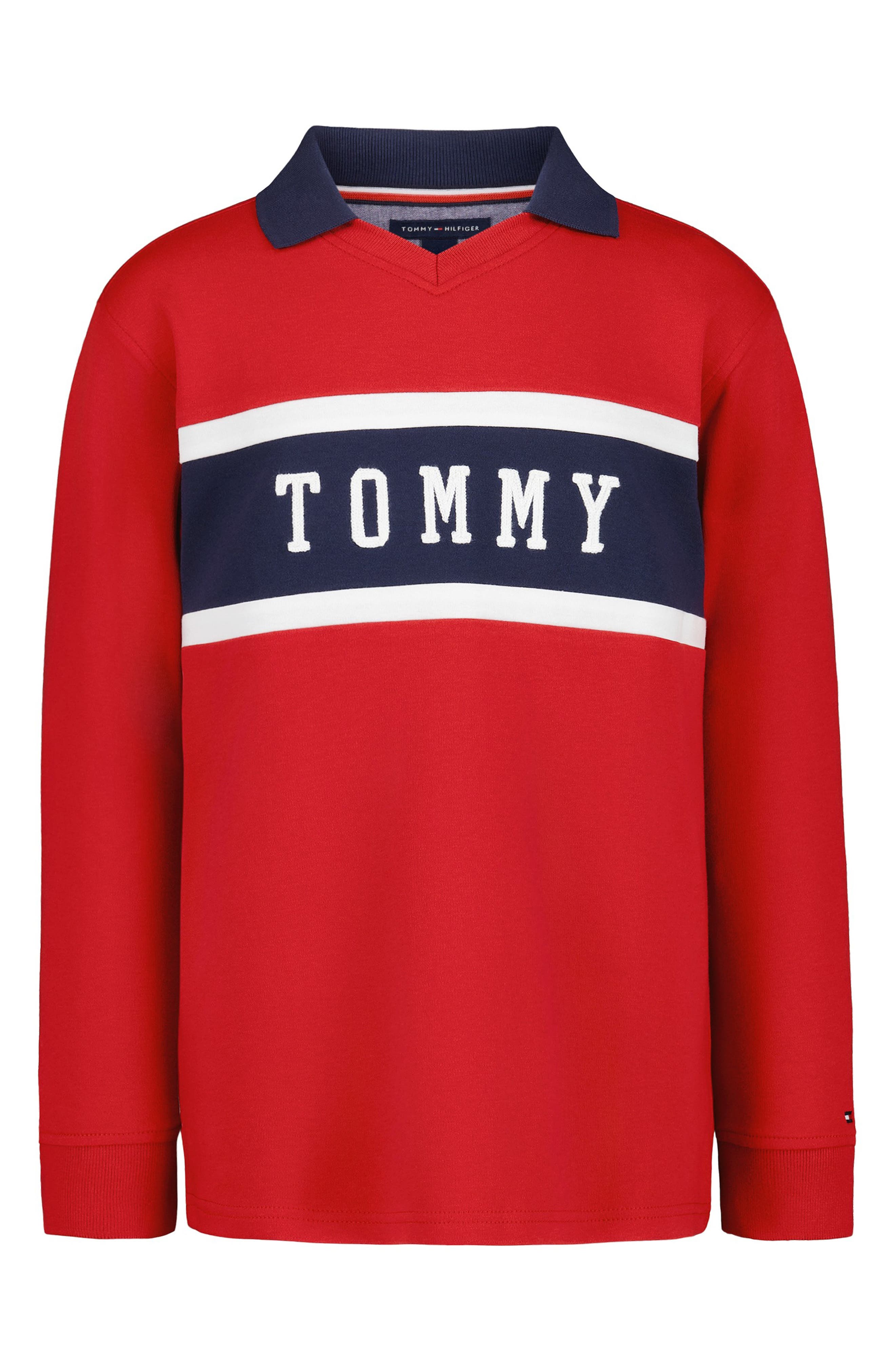 Kids' Chest Stripe Long Sleeve Top