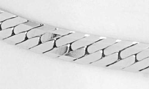 Child Of Wild Sicily Herringbone Chain Choker In Silver