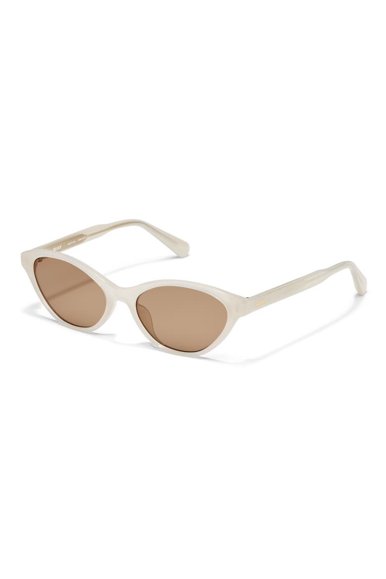 Talk Nice 55mm Cat Eye Sunglasses, Alternate, color, BONE/TAN
