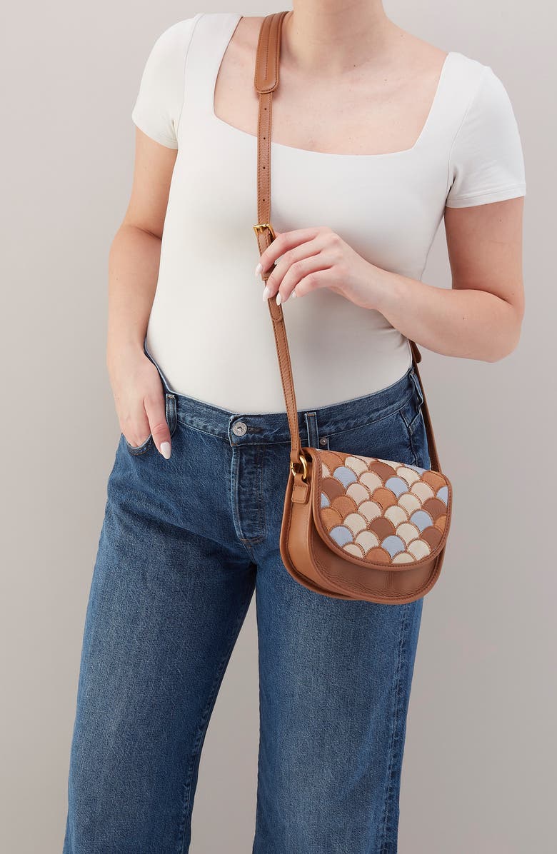 HOBO Small Kiva Leather Crossbody Bag, Alternate, color, Timber Brown