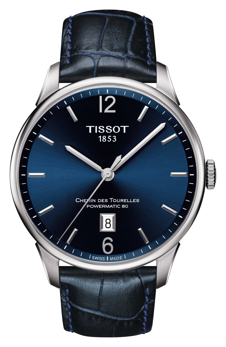 Tissot Chemin des Tourelles Powermatic 80 Watch, 42mm, Main, color, 