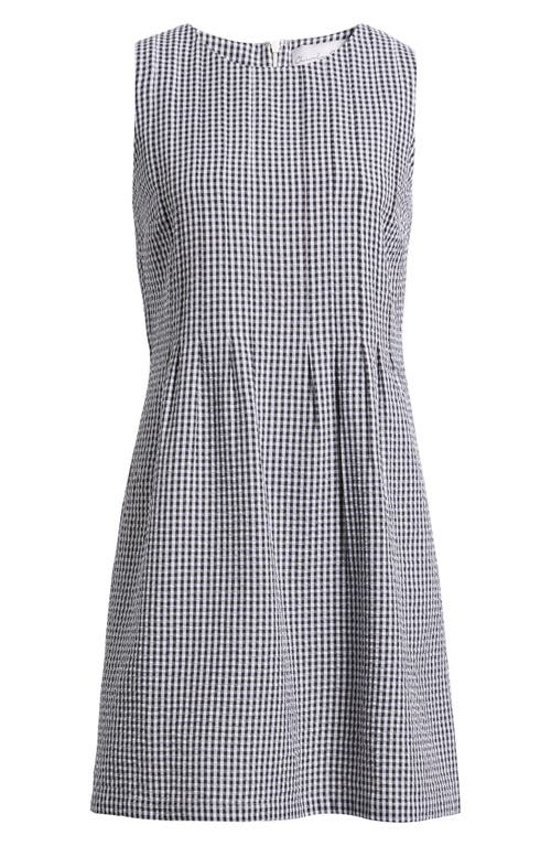 Charles Henry Sleeveless Minidress In Gray