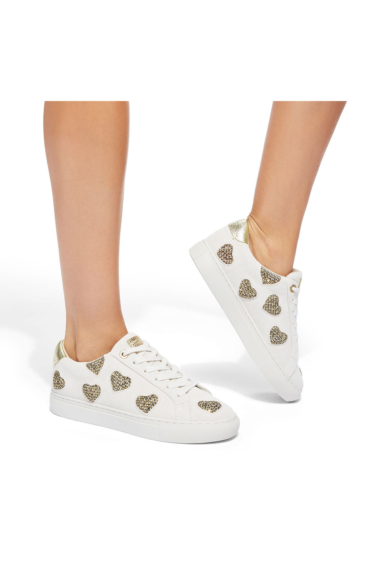 Kurt Geiger London Lane Love Sneaker, Alternate, color, Beige