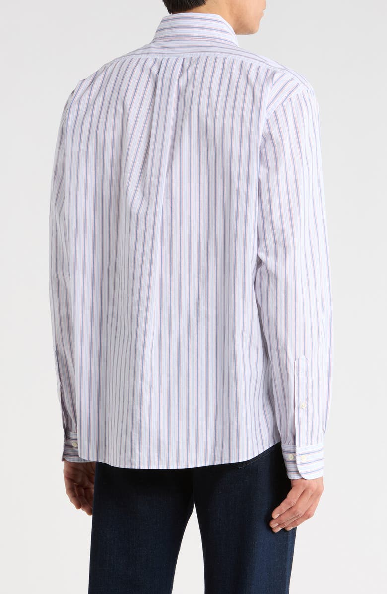 Brooks Brothers Sport Fit Stripe Cotton Button-Down Shirt, Alternate, color,