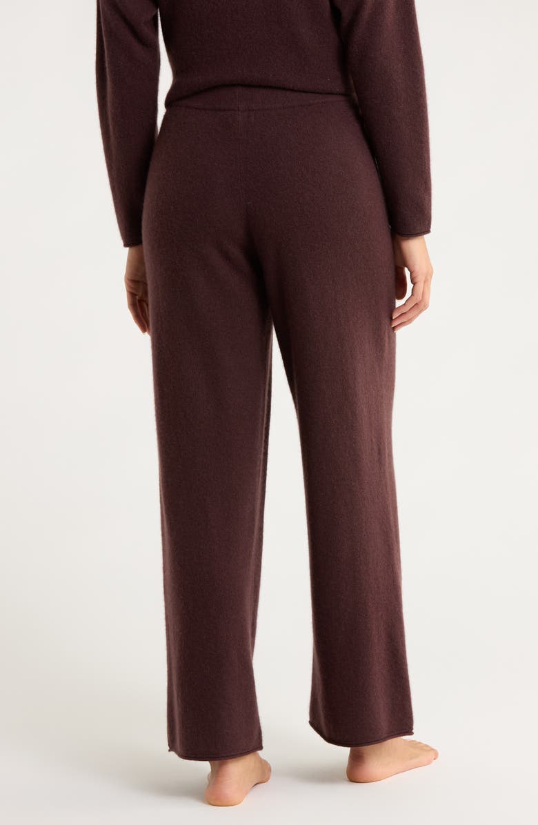 Nordstrom Cashmere Lounge Pants, Alternate, color, Brown Heather