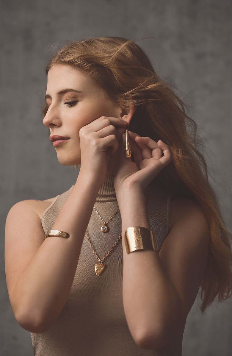 Collection 1304 Teardrop Bronze Earrings, Alternate, color, Bronze