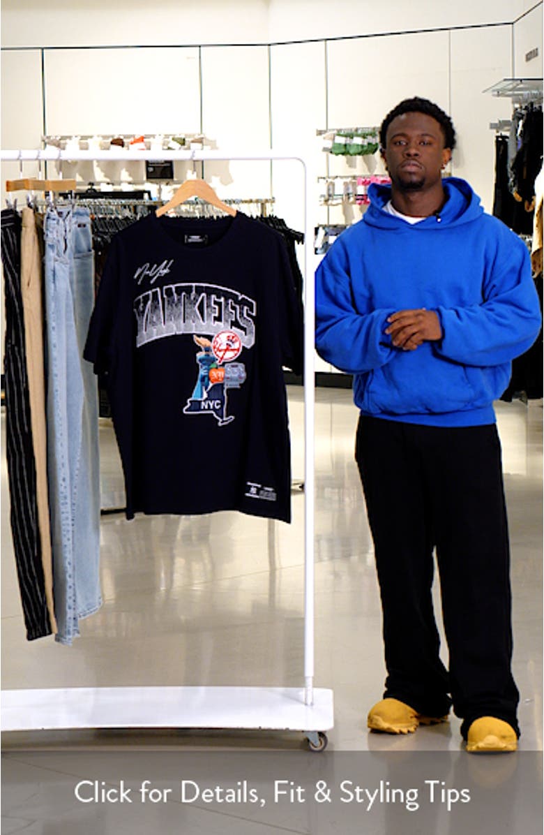 Men's Pro Standard Navy New York Yankees 1996 World Series Hometown T-Shirt, sales video thumbnail