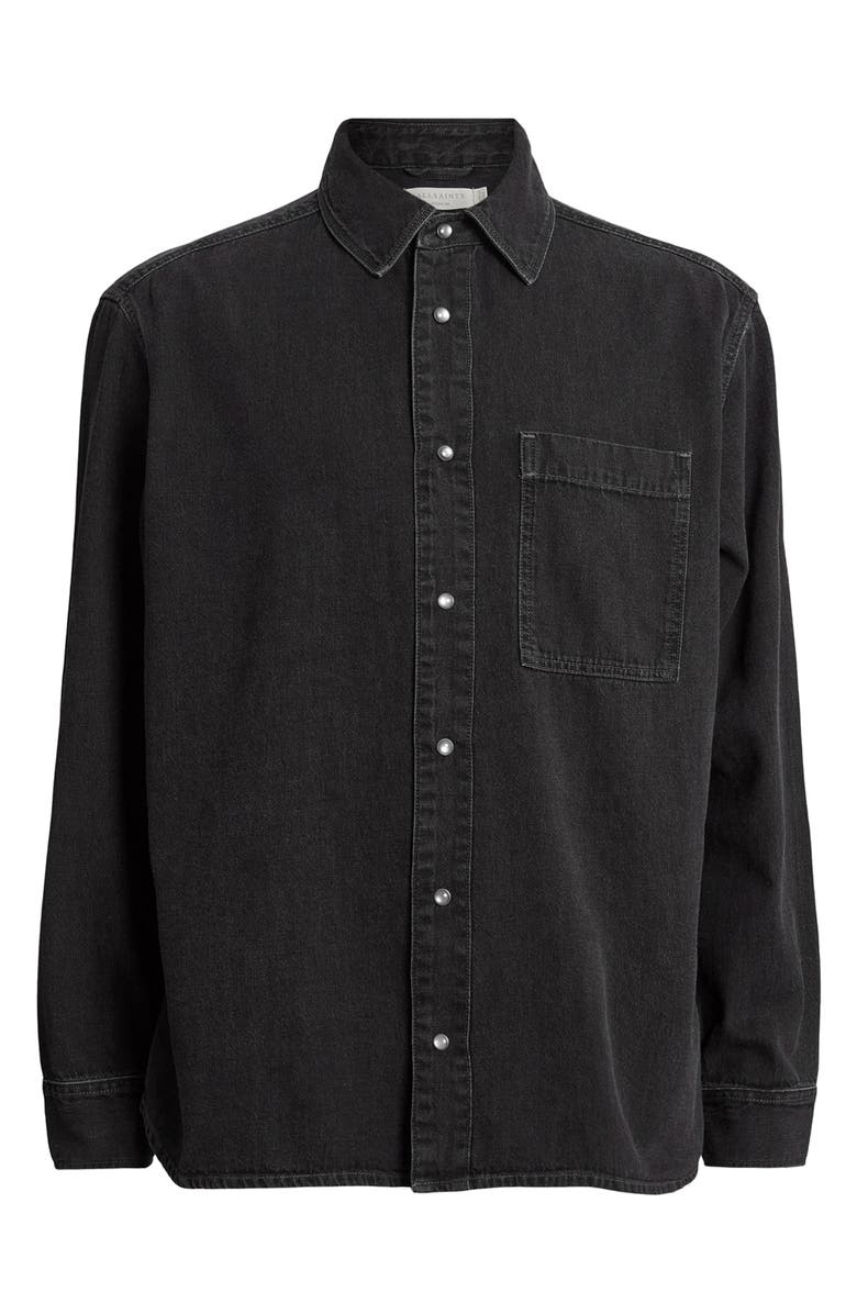 AllSaints Tolhurst Denim Button-Up Shirt, Alternate, color,