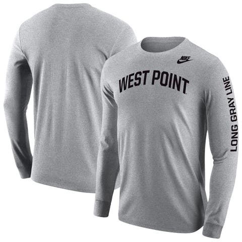 Men's Nike Gray Army Black Knights 2026 West Point Classic Collection Long Sleeve T-Shirt