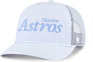 '47 Men's '47 Light Blue Houston Astros Foundation Script Hitch Adjustable Trucker Hat