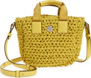 Moncler Micro Caradoc Woven Crossbody Bag