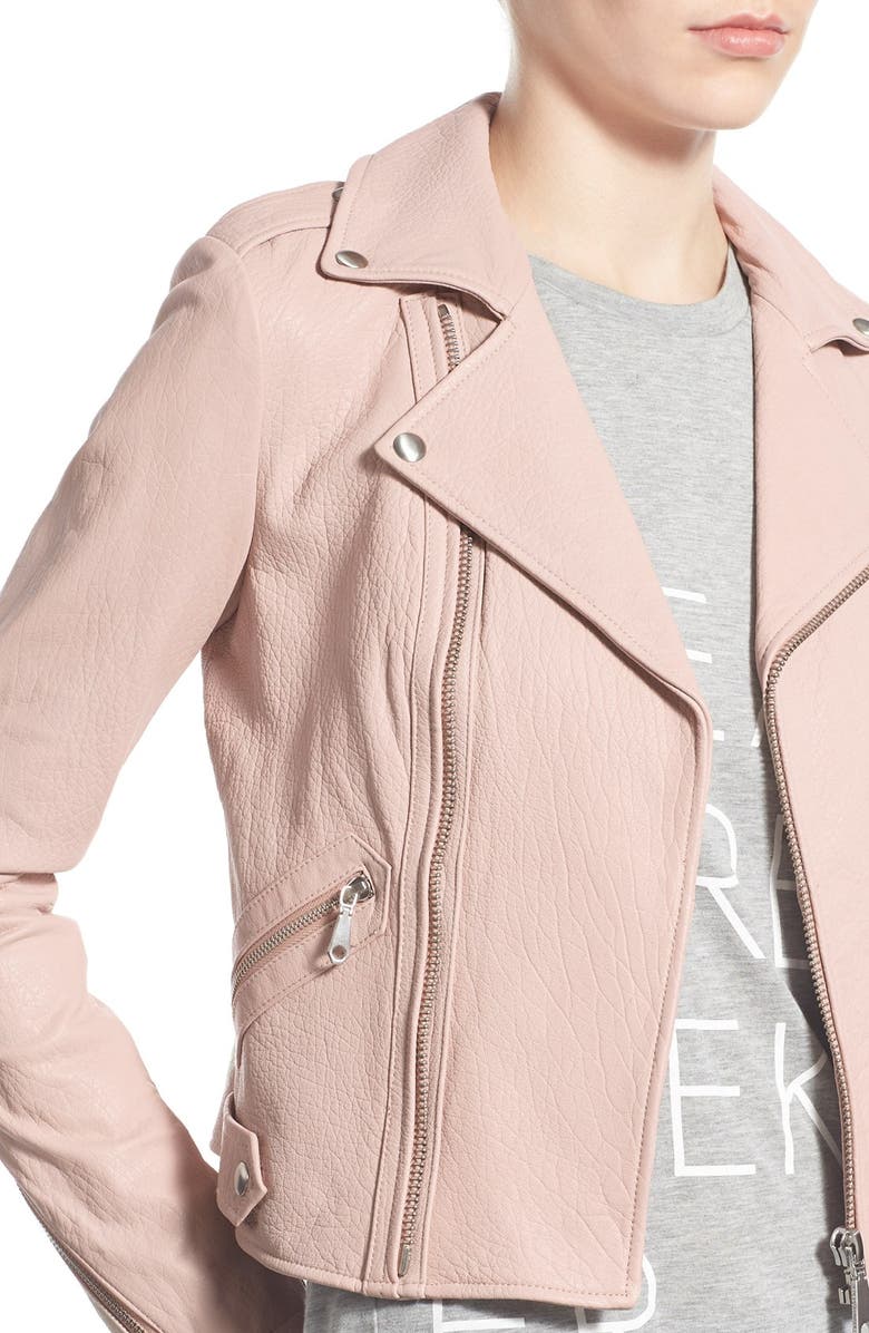 Rebecca Minkoff Pebble Leather Jacket, Alternate, color,