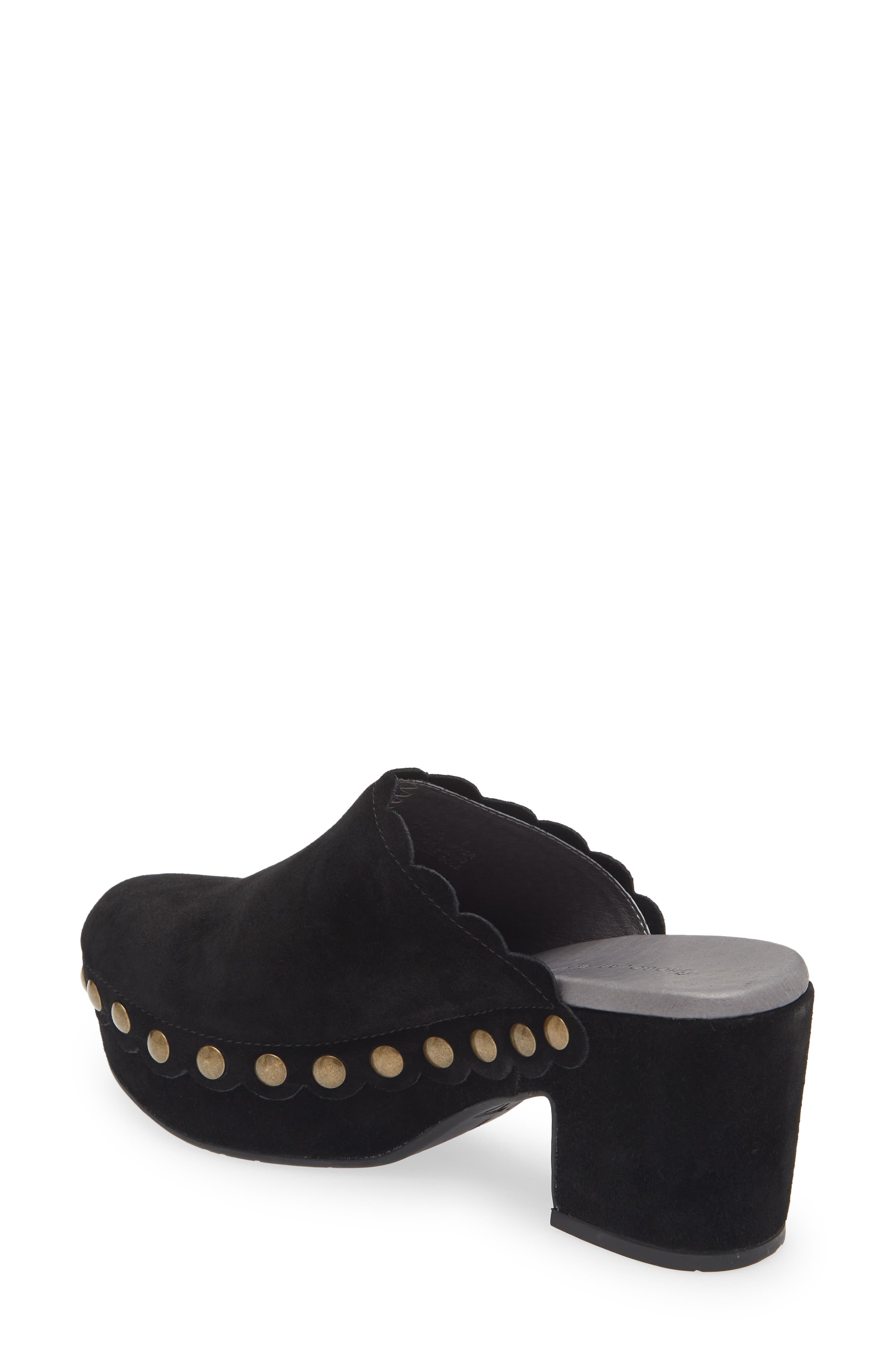 Chocolat Blu Gemini Platform Clog, Alternate, color, Black Suede