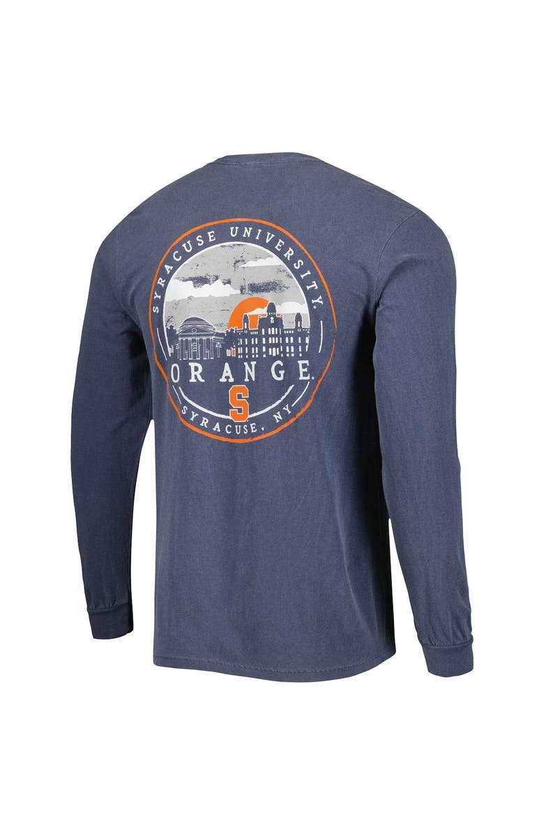 IMAGE ONE Men's Navy Syracuse Orange Circle Campus Scene Long Sleeve T-Shirt, Alternate, color, 