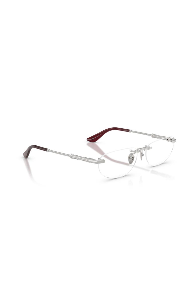 59mm Rectangle optical glasses, Alternate, color, Silver